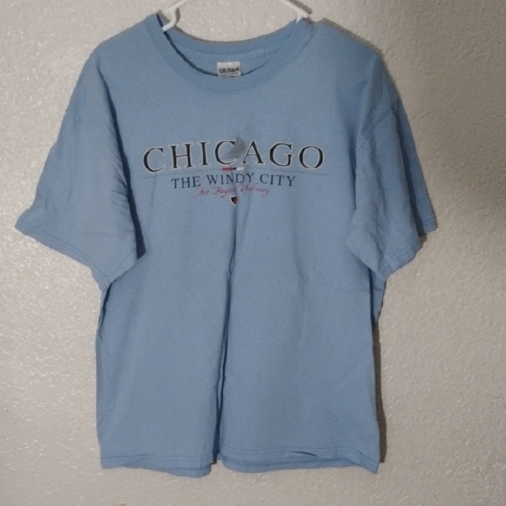 Gildan Light Blue Chicago Kids Tee